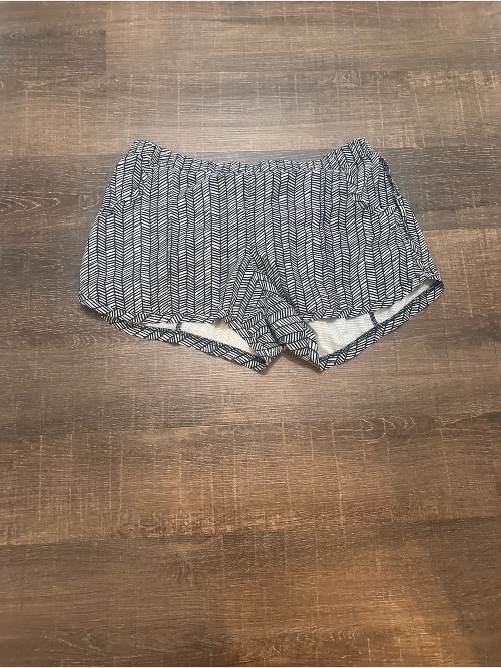 Athleta Shorts Women Small Blue Gray Tropic Stellar Athletic Shorts Size Large
